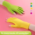 thumbnail image 4 of Anti UV Gloves for Nail Lamp Light,Skin Care Fingerless Gloves for Protecting Hands from The Sun and Nails UV Light Rose, 4 of 5