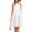 White, variant on Fiophy 100% Linen Dress Halter Neck Sleeveless Summer Casual Ruffle Midi Beach Dresses, Black,L