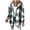 Green, variant on Plaid Wool Feel Lapel Collar Jacket for Women, Open Front Long Sleeve, Elegant Vintage Fall Outerwear, 1 Piece, S-XXL, Plus Size Friendly