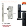 thumbnail image 2 of K7 Pro Biometric Fingerprint Door Lock Black Smart Lock Tuya App Remote Unlocking Password Keyless Lock Electronic Door Lock ,Smart and Convenient, 2 of 7