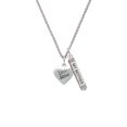 thumbnail image 2 of Delight Jewelry Silvertone Little Sister Heart Silvertone Always My Mother Bar Charm Necklace, 23", 2 of 4