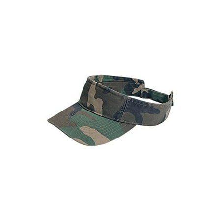 Camouflage Pattern Washed Outdoor Sun Visor -