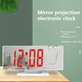 thumbnail image 5 of Frogued Projection Alarm Clock Time Projection Big Screen Adjustable Brightness Snooze Mode Led Mirror Digital Alarm Clock Bedroom Supplies (Red A,1pc), 5 of 13