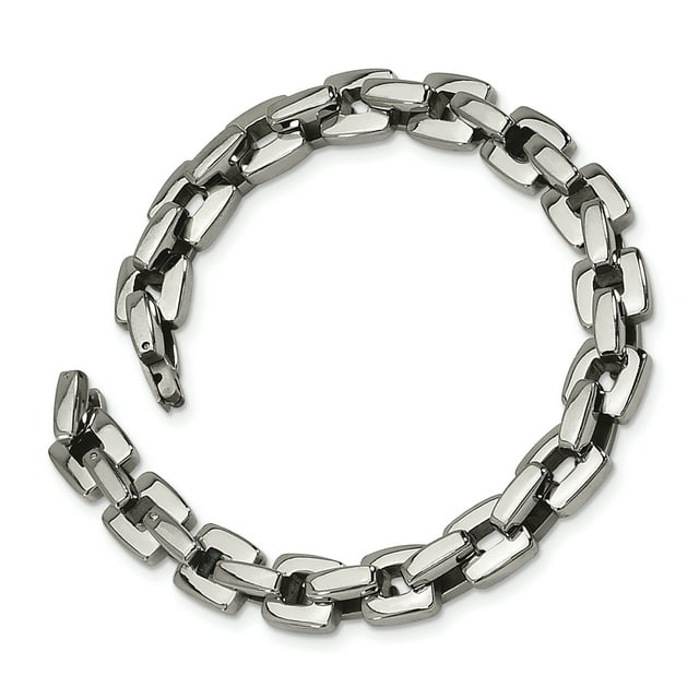 Stainless Steel 9 Inch Square Link Bracelet Men For Dad Mens For Him