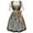 #05, variant on Busydd Womens Oktoberfest Dirndl Dress Short Sleeve Halloween Dresses for Women Trendy Square Neck Carnival Traditional Costumes S