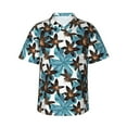 thumbnail image 2 of Picia Lilies Flowers Gentle Cotton Regular Fit Short Sleeve Casual Hawaiian Shirt for Men-3X-Large, 2 of 9