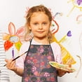 thumbnail image 3 of Dachshund Dog and Flower Floral Kids Aprons for Girls and Boys,Adjustable Neck Strap Toddler Aprons for Kids Cooking Baking, 3 of 7