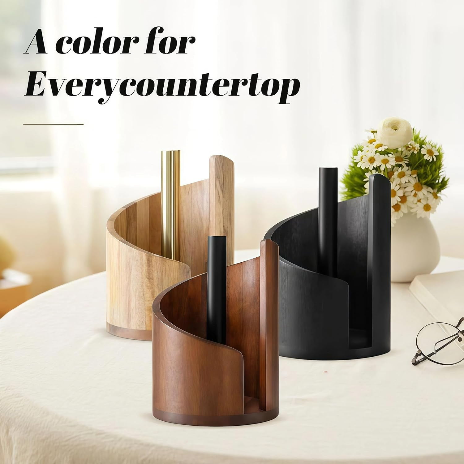 Paper Towel Holder New 2026 Paper Towel Holder countertop Wooden Products papertowel Holder for Kitchen Household Goods