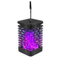 thumbnail image 1 of Lámpara de llama con forma de linterna solar para colgar al aire libre, versión mejorada, linterna exterior con 99 luces LED parpadeantes, luz decorativa impermeable para jardín, patio,, 1 of 5