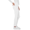 thumbnail image 3 of Adar Indulgence Womens Low Rise Tapered Leg 6 Pocket Drawstring Scrub Pants - 4100T - Wht - XS, 3 of 7