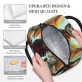 thumbnail image 6 of Fuzoiu Riverside Meditating Cat Print Insulated Lunch Bag for Women Men,Adults Lunch Tote with Front Pocket,Lunch Box with Large Capacity,Container Cooler Bag for Work Picnic, 6 of 9
