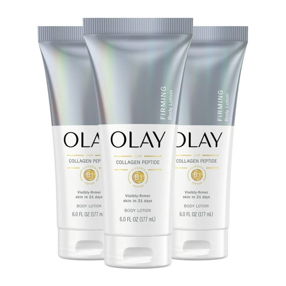 Loción reafirmante e hidratante Olay para manos y cuerpo con colágeno 180 ml