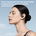 thumbnail image 6 of MINISO X15 Bluetooth 5.4 Wireless Open-Ear Headphones - AI Translator, Noise-Cancelling Earbuds, 130+ Languages, 40H Playtime, IPX5 Waterproof, Black, 6 of 9