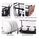 thumbnail image 2 of Escurridor De Platos Grande De Acero Al Carbono De 2 Niveles Belug, negro, 2 of 5