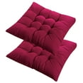 thumbnail image 2 of Bobasndm 2Pcs Square Solid Color Seat Cushion, Full-Length Ties for Non-Slip Support, Durable, Superior Comfort and Softness, Reduces Pressure, Washable, 16" x 16", 2 of 9