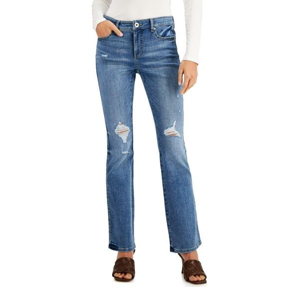 MSRP $70 Inc International Concepts Mid Rise Bootcut Jeans Blue Size 0