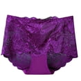 thumbnail image 2 of Sakmal Women's Panties Plus Size Briefs Butt Lifting Panties Purple Stretch Underwear for Ladies XL, 2 of 9