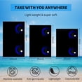 thumbnail image 5 of GZHJMY Beach Towel for Women Girls, Cute Black Cat's Blue Eyes Bath Towel, Oversized Lightweight Sport Towel, 31x63 Inch, 5 of 7