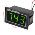 thumbnail image 1 of 1pc Digital LED Voltmeter, Small Size DC Voltage Meter with Wide Measuring Range 0.56inch 3 Digit Display for Electric Bikes, Motorcycles, 1 of 7