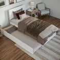 thumbnail image 4 of AFI Canyon Lit Plateforme Moderne en Bois Simple TG avec Lit Gigogne Blanc, 4 of 29