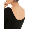 thumbnail image 6 of Time and Tru Women's Elbow Sleeve Scoop Neck T-Shirt, 6 of 6