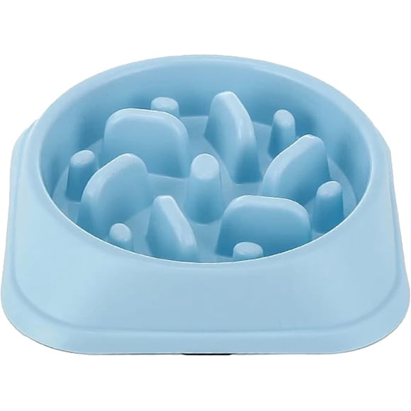P.U.P. SUPPLY | Plato para Alimentación Lenta - Plato para Perro y Mascotas | Ideal para Todas Las Razas - Platos para Perro | Azul