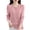 Pink, variant on Womens Knitted Cardigan Long Sleeve Crew Neck Button down Sweater Casual Fall Comfy Basic Plain Tops