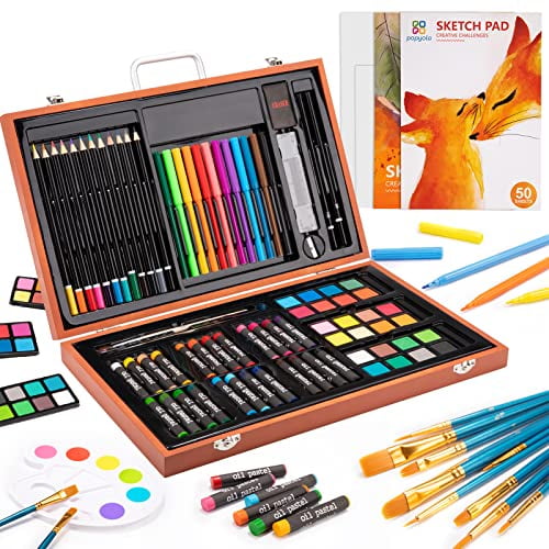 Buy KANBI 42 pcs Professional Drawing Sketching Artist Art Tool Kit Art  Supplies for Sketching Pencil Shading - Gift for Kids Adults Beginner,  Graphite Charcoal Pencils Set for Artists (Black) Online at