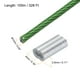 thumbnail image 2 of Cable de Alambre de 328 pies (100 m) de Acero Inoxidable 304 Recubierto de Vinilo de 3/64" (1 mm) con 30 Piezas de Manguitos de Aluminio Verde, 2 of 7