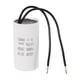 thumbnail image 1 of Capacitor de arranque Uxcell 10uF CBB60, capacitor de funcionamiento con 2 cables, motor de arranque CA 450V con frecuencia de 50Hz/60Hz, adecuado para compresores de aire y bombas, blanco, 1 of 6