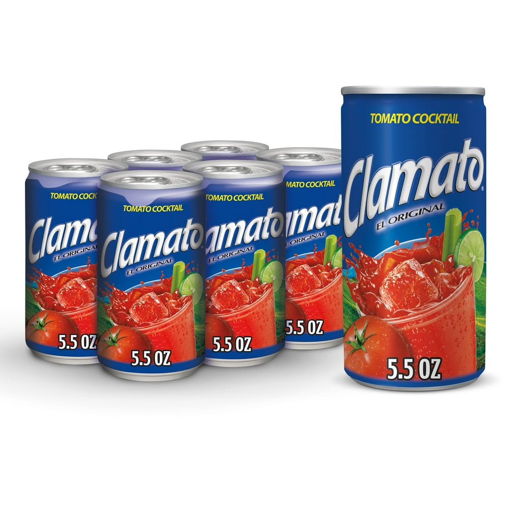 Clamato Original Tomato Cocktail, 5.5 fl oz cans, 6 pack