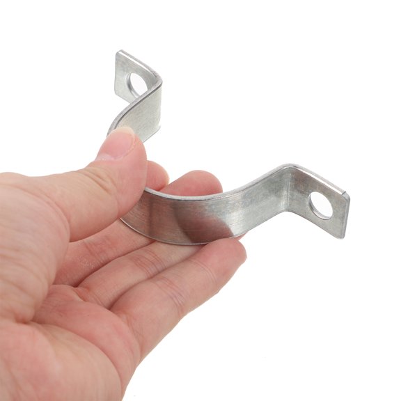 TEHAUX 10Pcs Silver Pipe Clamp for Mounting Water Pipes and Securing Electrical Cables