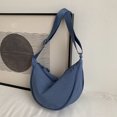 thumbnail image 3 of EDFRWWS Simple Crossbody Bags Fashion Women Dumpling Bags Portable for Work (Lake Blue), 3 of 8