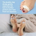 thumbnail image 5 of Pack of 2 Bunion Corrector, Toe Separators with 2 Loops, Big Toe Spacer Suitable for Bunion and Overlap Toe (White), 5 of 5