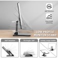 Lay Flat Monitor Stand Foldable Low Profile Monitor Stands Compatible