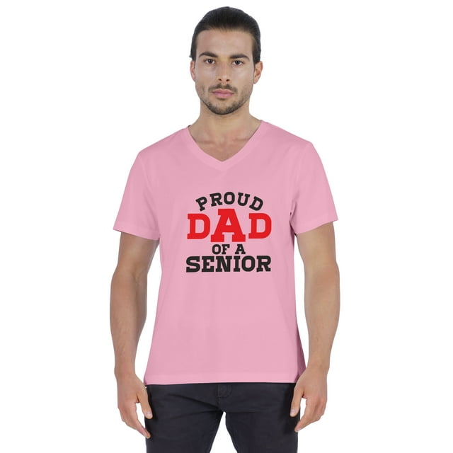 Inkmeso Mens Gradution Tee Shirt Proud Dad Of A Senior€ Graphic Print Tshirt For Daddy Gift