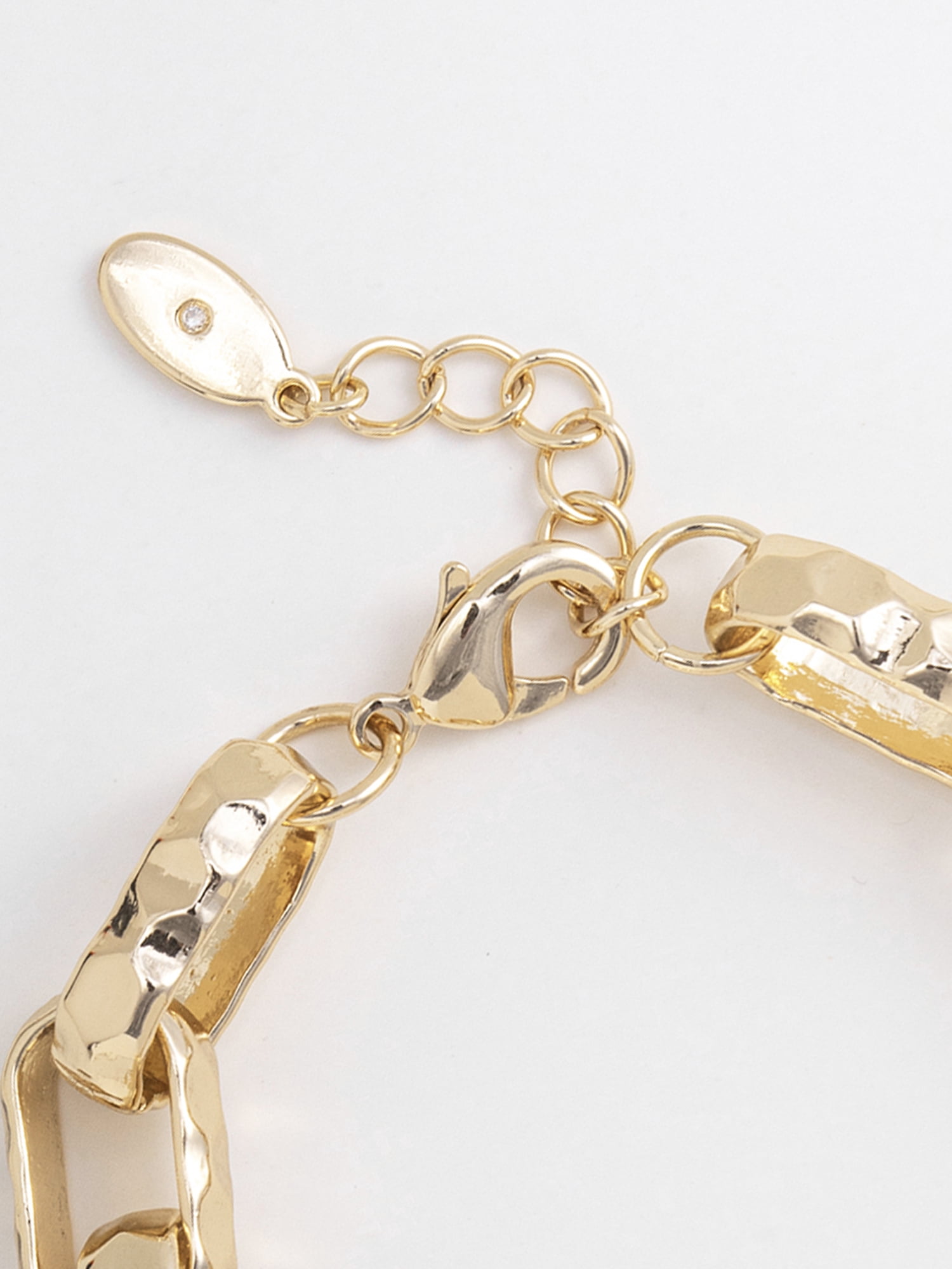 Scenario Women's Gold-Tone Twisted Chain Bracelet