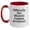 White/Red, variant on Funny Two Tone Coffee Mug Gifts for Architects - Officially The World's Coolest Architect - Unique Mother's Day Unique Gifts from Family to Architect Friends