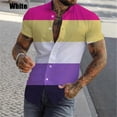 thumbnail image 3 of Camisa de arcoíris colorida con estampado 3D para hombre, camisetas informales de verano ajustadas de manga corta para lesbianas y gays, camisetas para hombre, 3 of 5