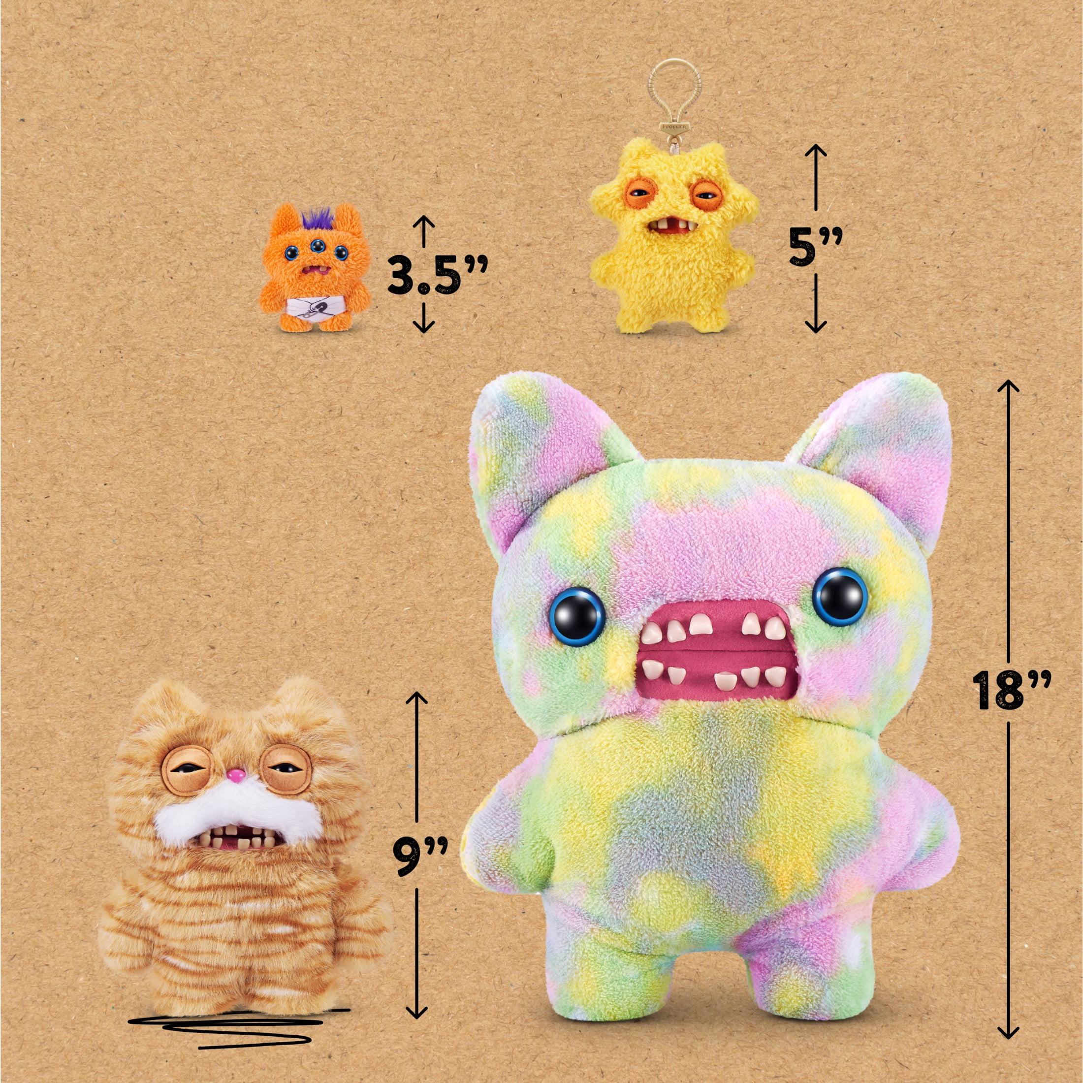 Fuggler, Funny Ugly Monster Stuffed Animal, 9 inch Stinkface Alley