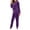 Purple, variant on RQYYD Womens Velour Sweatsuits Sets 2 Piece Tracksuits Outfits Full Zip Hoodie and Sweatpant Set Velvet Jogging Suit Long Sleeve Tracksuits