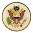 thumbnail image 2 of Rhode Island Executive Desk Set; Two 4x6 Inch Flags, White Base with US Seal, 2 of 2