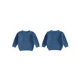 thumbnail image 2 of RUINIXCW Kids Toddler Baby Boy Girl Knit Sweater Fall Winter Warm Clothes Infant Baby Chunky Sweaters Casual Solid Color Crew Neck Pullover Knitwear Tops, 2 of 9
