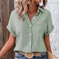 thumbnail image 5 of ZJXFGS Peplum Tops for Women Thermal Shirts for Women Work Shirts Women Ladies Tops Trendy Tops for Women 2025 Womens Oversized T Shirts Cooling Shirts Green 3XL, 5 of 9