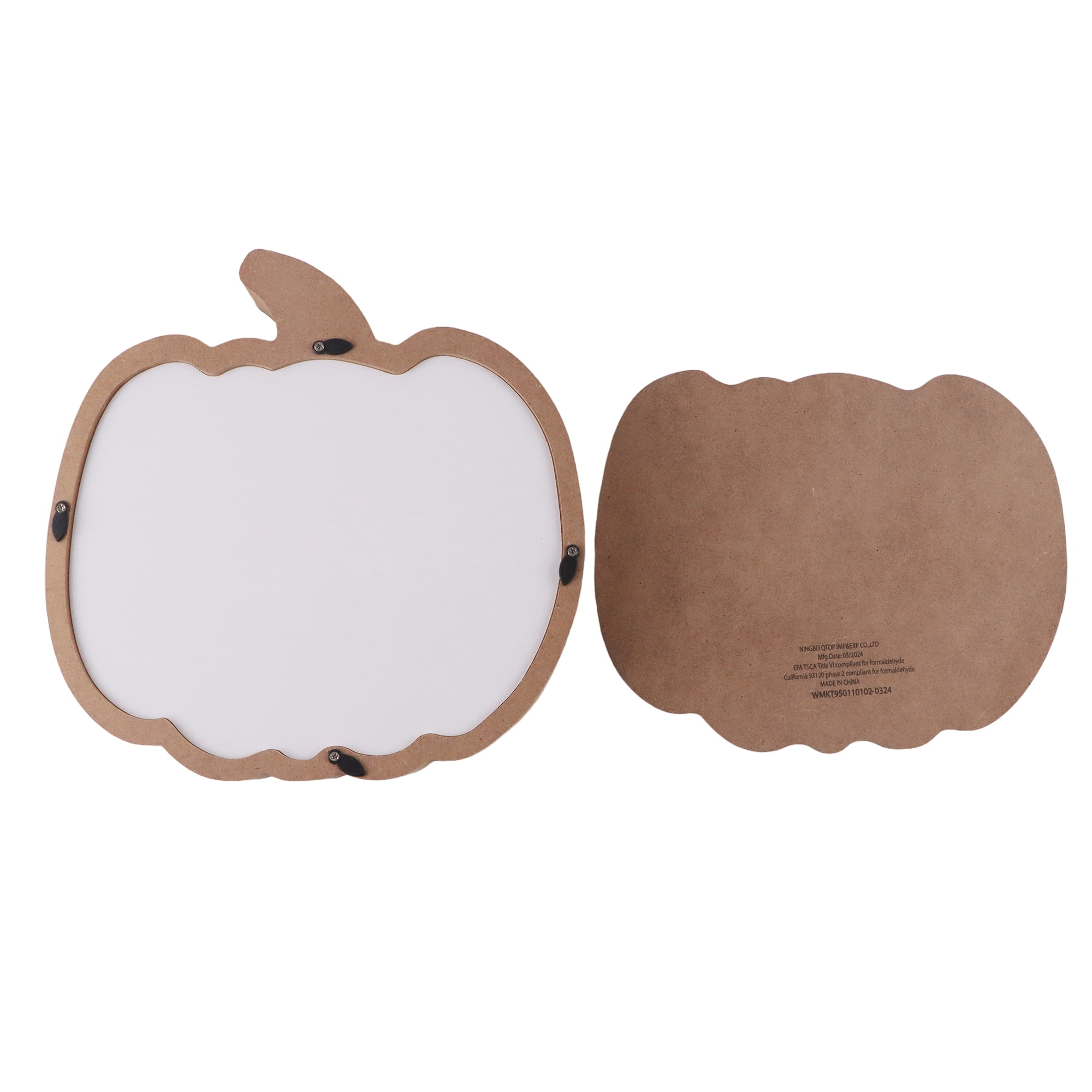 Make Your Own Fillable Pumpkin,for Fall and Halloween Decoration, 9x9 inch MDF Pumpkin, Non-Brand