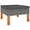 Grey, variant on vidaXL Footstool Poly Rattan and Solid Eucalyptus Wood
