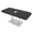 Asian Night w/Silver Base with Electric, variant on 5Ft Small Rounded Corner Conference Table Metal Base Electric Module