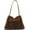 Brown, variant on Faux Fur Tote Bag Women Fuzzy Hobo Bags Bucket Shoulder Bag Trendy Plush Satchels Crossbody Purse Top-Handle Handbag