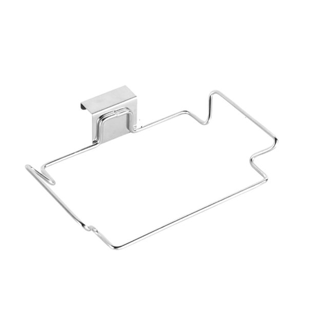 Ounissouiy Soporte de bolsa de basura de acero inoxidable de primera : duradero y resistente para un almacenamiento eficiente de bolsas de basura Organizadores de utensilios de cocina plata