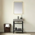 thumbnail image 6 of Miseno 702524-TB-WK Funes 24" Free Standing Single Basin Vanity Set - Matte Black / Gray, 6 of 7